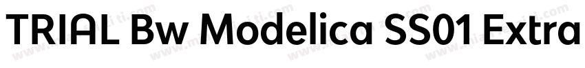 TRIAL Bw Modelica SS01 ExtraBold Re字体转换